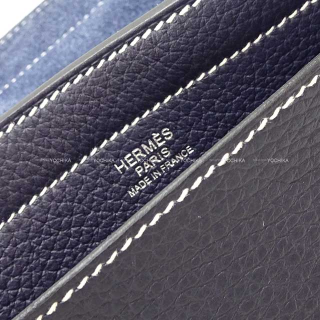 [Pre-loved] HERMES tote bag Cabasellier 31 Bleu Nuit Taurillon Clemence Stamp Z[LIKE NEW][Authentic]