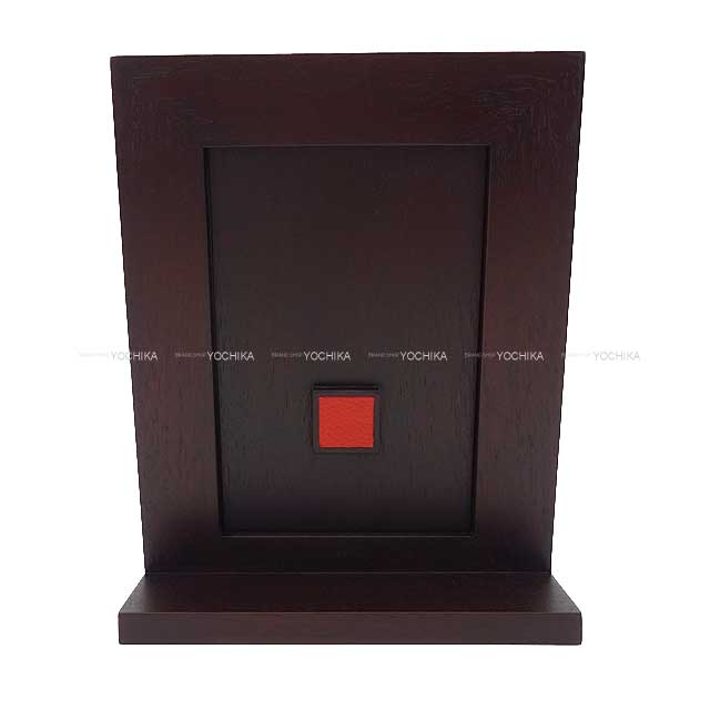 HERMES Photo frame Photo stand Player de PM Brique Taurillon lisse/Mahogany[BRAND NEW][Authentic]