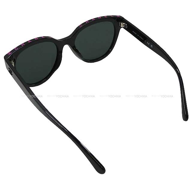 CHANEL sunglass butterfly shape Logo frame Eyewear Noir (Black)/Pink A71339[EXCELLENT][Authentic]