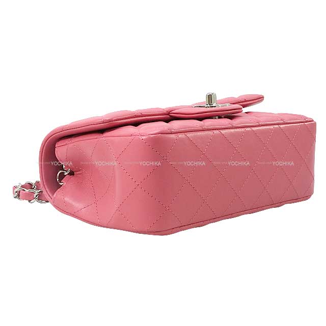 CHANEL Shoulder bag Mini Matelasse 20 Coco flap chain bag Pink Lambskin Silver HW A69900[BRAND NEW][Authentic]