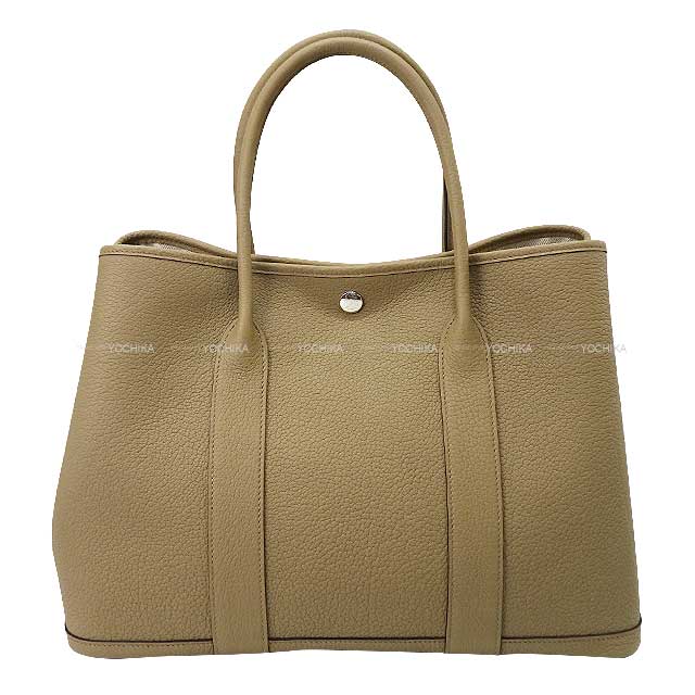 HERMES tote bag Garden Party 36 PM Beige Marfa Veau Negonda Silver HW Stamp B[BRAND NEW][Authentic]