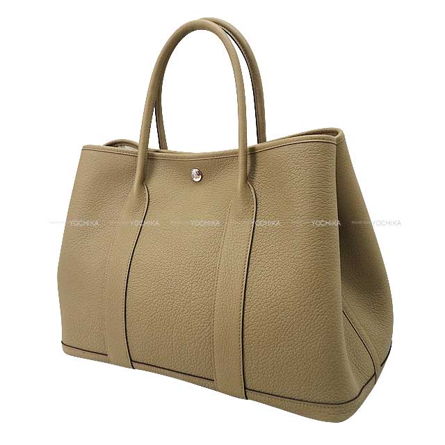 HERMES tote bag Garden Party 36 PM Beige Marfa Veau Negonda Silver HW Stamp B[BRAND NEW][Authentic]