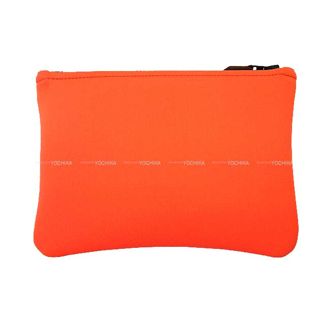 HERMES Pouch Flat NEO BAIN Canoe H PM Grenadine Polyamide/ Elasthane Black HW[BRAND NEW][Authentic]