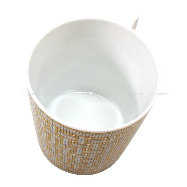 HERMES mug cup Mosaique au 24 300ml Gold Porcelain[BRAND NEW][Authentic]