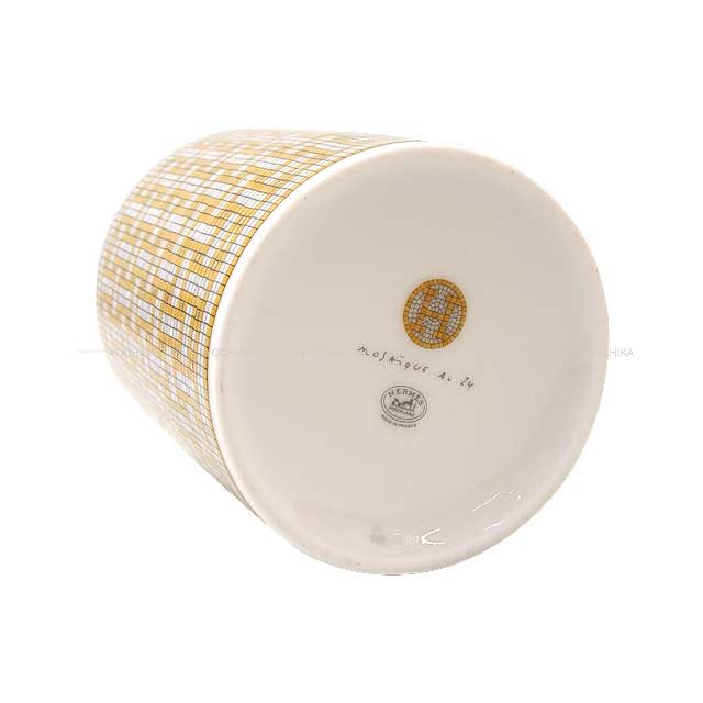 HERMES mug cup Mosaique au 24 300ml Gold Porcelain[BRAND NEW][Authentic]