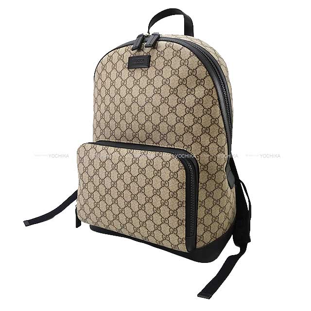 GUCCI Backpack/daypack/Ruck sack Backpack Beige GG supreme Silver HW 406370[BRAND NEW][Authentic]