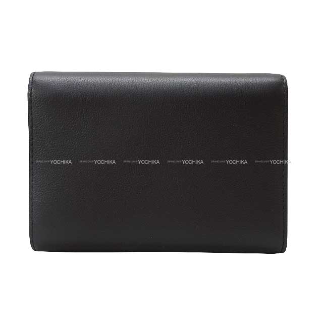 Delvaux Tri-fold wallet Tempete Compact Noir (Black) Supple Calf  Gold HW AB0564AAX099ZD0[EXCELLENT][Authentic]