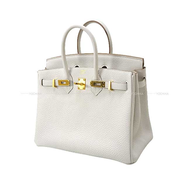 HERMES Handbag Birkin25 New Gris Perle Veau Togo Gold HW Stamp B[BRAND NEW][Authentic]