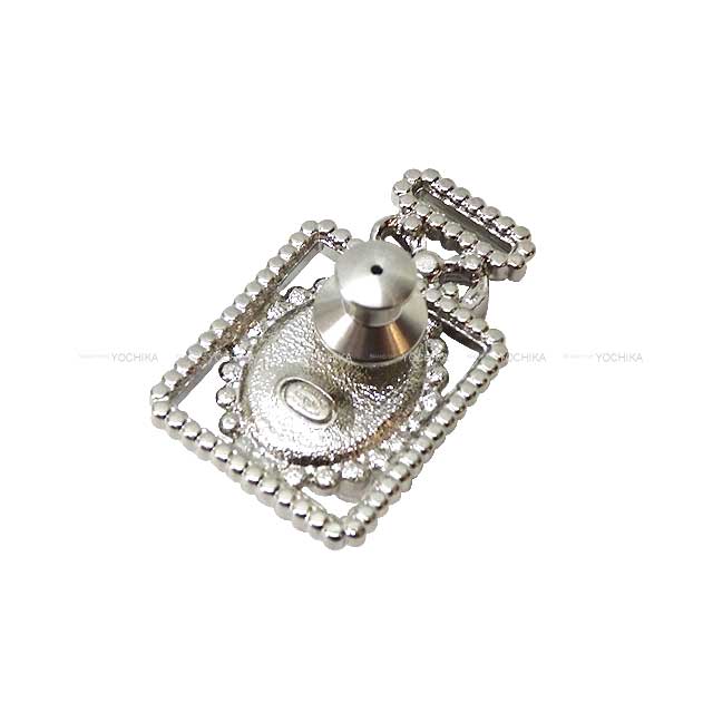 2023 AW NEW CHANEL broach Perfume Bottle Motif COCO Mark Leather&Rhinestone Silver/Noir (Black) Silver HW AB0546[BRAND NEW][Authentic]