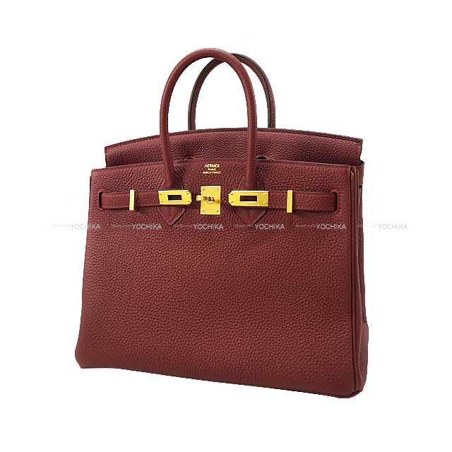 HERMES Handbag Birkin25 Rouge H Veau Togo Gold HW Stamp B[BRAND NEW][Authentic]