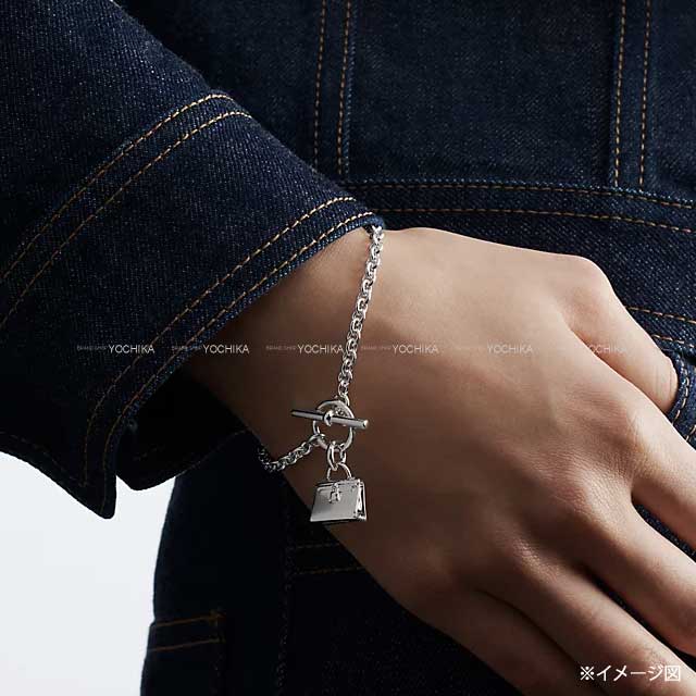 HERMES bracelet Amulette Kelly Silver Silver925 Silver HW[EXCELLENT][Authentic]