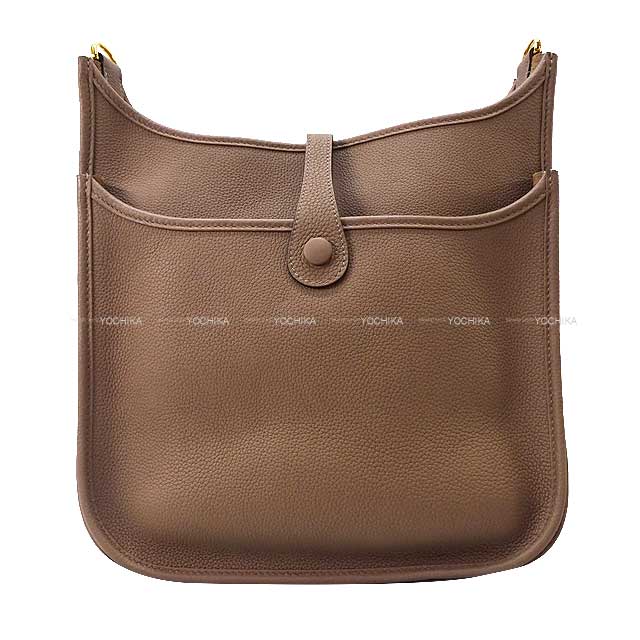 HERMES Shoulder bag Evelyne 29 PM Beige de Weimar Taurillon Maurice Gold HW Stamp Z[ALMOST NEW][Authentic]