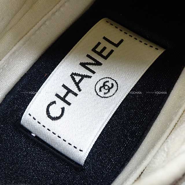 [Pre-loved] 2023 SS CHANEL sneakers COCO Mark Mesh Low cut #36 Beige/Blanc (White) Suede/calfskin/mesh #36 G40193[LIKE NEW][Authentic]