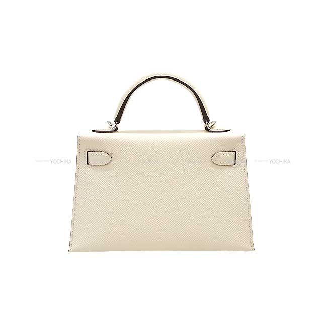 HERMES Shoulder bag Kelly mini 2 Kelly20 with a flipperball Bandouliere Nata/Noisette/Cuivre Epsom/Toile Silver HW Stamp B[BRAND NEW][Authentic]