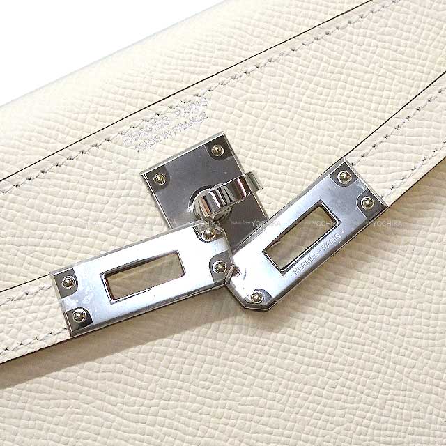 HERMES Shoulder bag Kelly mini 2 Kelly20 with a flipperball Bandouliere Nata/Noisette/Cuivre Epsom/Toile Silver HW Stamp B[BRAND NEW][Authentic]