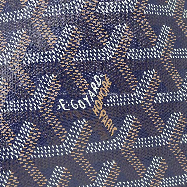 GOYARD tote bag SAINT LOUI PM Navy Blue Carf/PVC Coating canvas[EXCELLENT][Authentic]