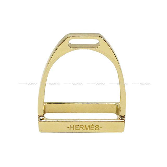 2020 AW HERMES Scarf ring 90 Armor type Etrier Gold Gold HW[BRAND NEW][Authentic]