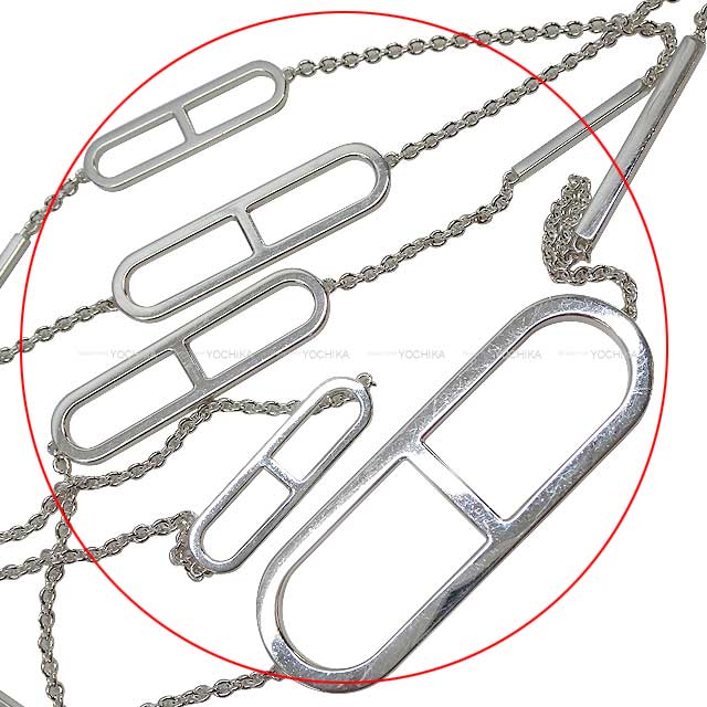 [Pre-loved] HERMES necklace Ever Chaine D'ancre Long Silver Silver925 Silver HW[USED SA][Authentic]