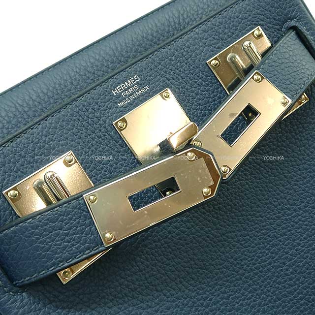 HERMES Shoulder bag Hac a Dos PM Bleu de Prusse Veau Togo Silver HW Stamp B[BRAND NEW][Authentic]