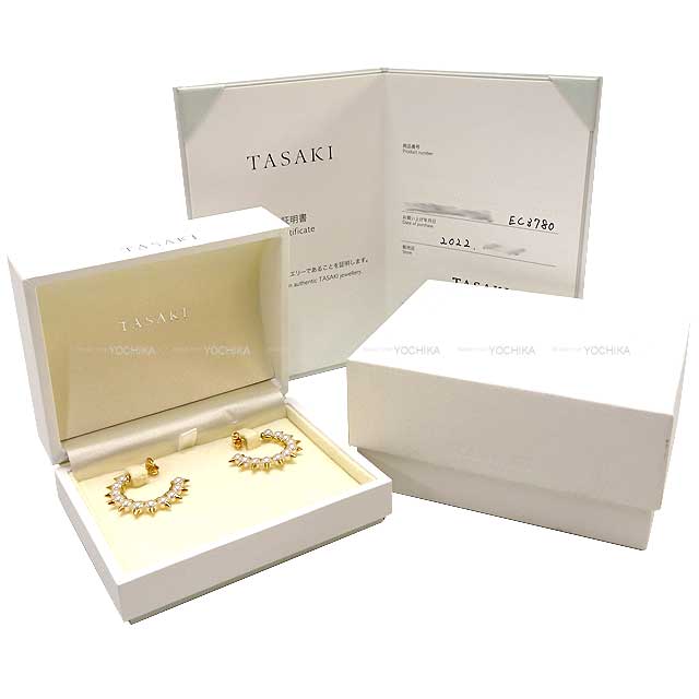 TASAKI pierced earring Danger Tribe K18YG/Fresh Water Pearl Gold HW EC3780[EXCELLENT][Authentic]