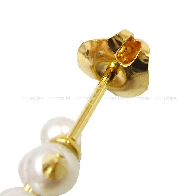 TASAKI pierced earring Danger Tribe K18YG/Fresh Water Pearl Gold HW EC3780[EXCELLENT][Authentic]