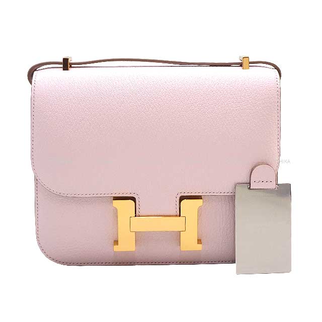 HERMES Shoulder bag Constance 3 18 Miroir Mauve Pale Chevre Myzore Rose Gold HW Stamp B[BRAND NEW][Authentic]