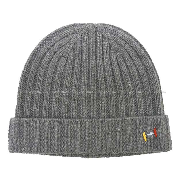 HERMES Knit cap Knit hat H Torsado #M Gris Cashmere100%[BRAND NEW][Authentic]