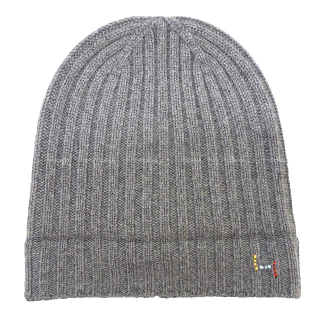 HERMES Knit cap Knit hat H Torsado #M Gris Cashmere100%[BRAND NEW][Authentic]