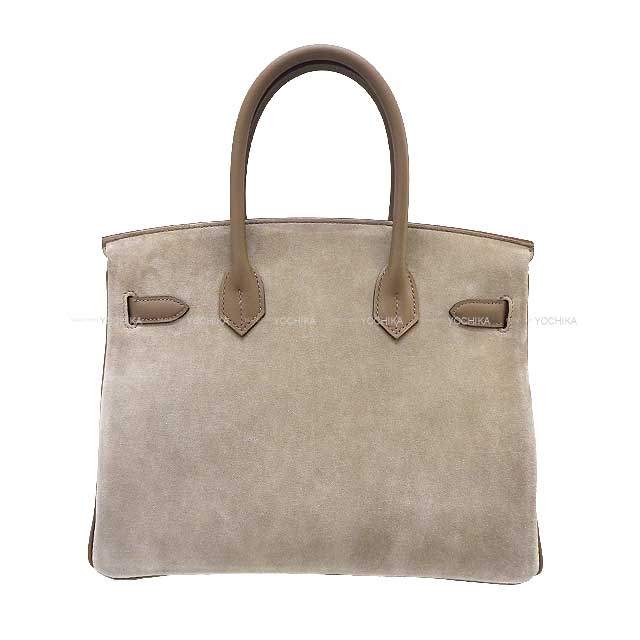 HERMES Handbag Birkin30 Etoupe /Gris Caillou Grizzly/Veau Swift Silver HW Stamp B[BRAND NEW][Authentic]