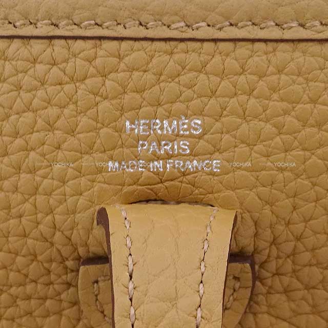 HERMES Shoulder bag Evelyne 16 TPM Biscuit Taurillon Clemence Silver HW Stamp B[BRAND NEW][Authentic]