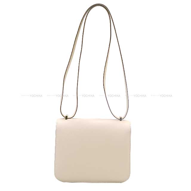 HERMES Shoulder bag Constance 3 18 Miroir Craie Veau Epsom Gold HW Stamp B[EXCELLENT][Authentic]