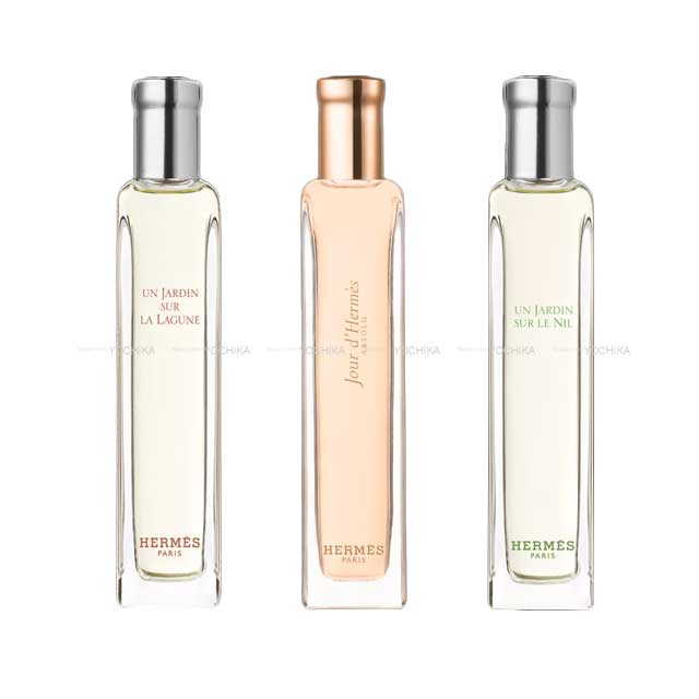 HERMES perfume Eau de Parfum Jour d'Hermès Eau de Toilette Un Jardin sur le Nil/Un Jardin Sur La Lagune Nomad 15ml Set of 3[BRAND NEW][Authentic]