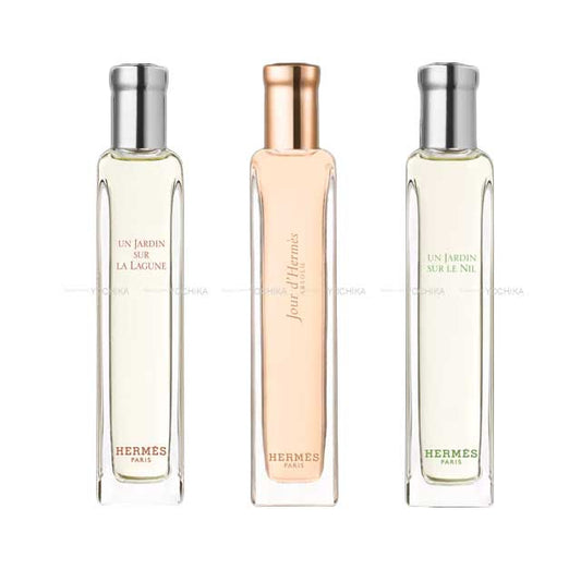 HERMES perfume Eau de Parfum Jour d'Hermès Eau de Toilette Un Jardin sur le Nil/Un Jardin Sur La Lagune Nomad 15ml Set of 3[BRAND NEW][Authentic]