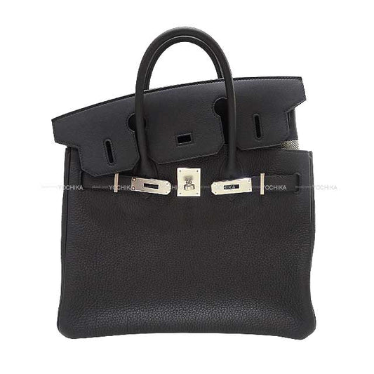 2021AW HERMES Handbag Birkin30 3EN1 (3in1) Noir (Black) Veau Togo/Veau Swift/Toile GM Silver HW Stamp B[BRAND NEW][Authentic]