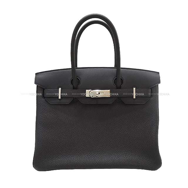 2021AW HERMES Handbag Birkin30 3EN1 (3in1) Noir (Black) Veau Togo/Veau Swift/Toile GM Silver HW Stamp B[BRAND NEW][Authentic]