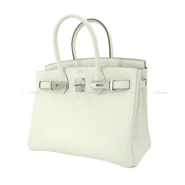 HERMES Handbag Birkin30 Mushroom Veau Togo Silver HW Stamp B[BRAND NEW][Authentic]