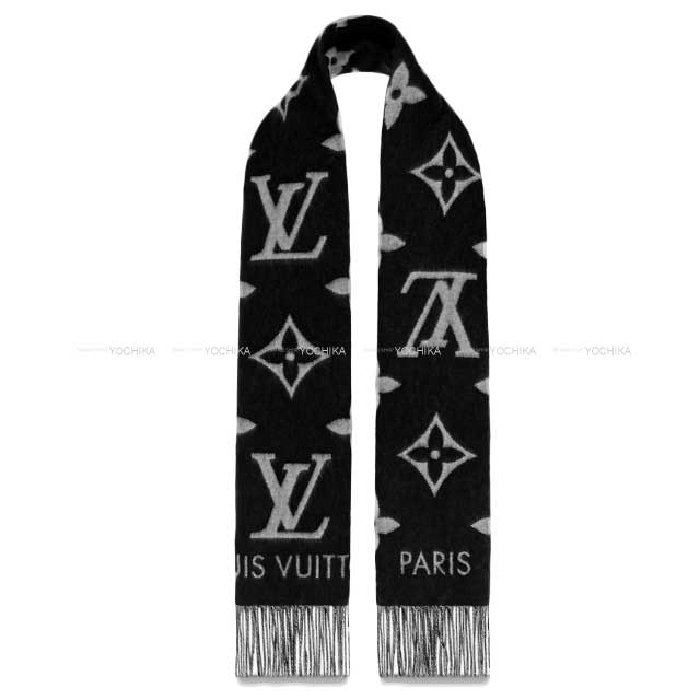 LOUIS VUITTON muffler Reykjavik Noir (Black) Cashmere100% M71040[BRAND NEW][Authentic]