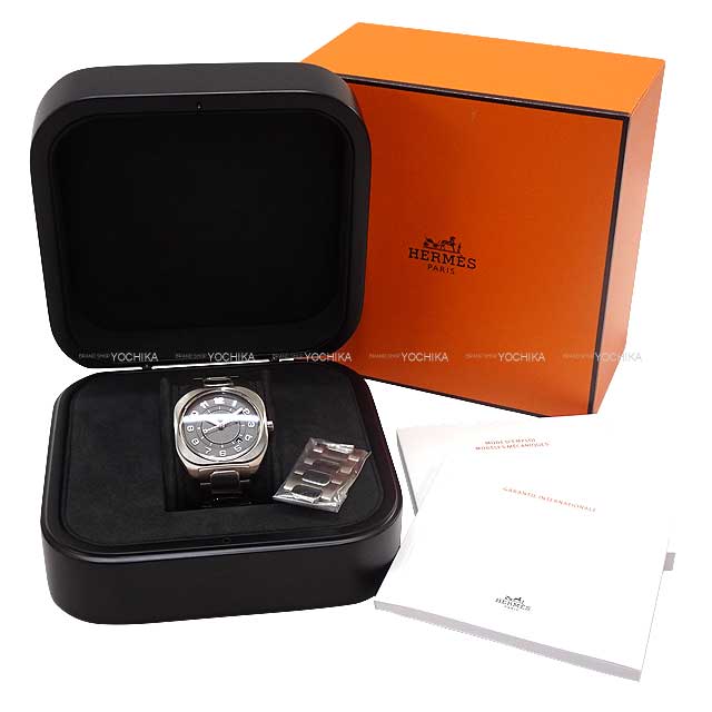 HERMES Watches Men H08 42MM SPI.741.300 Automatic Gray/Silver Titan Silver HW[BRAND NEW][Authentic]