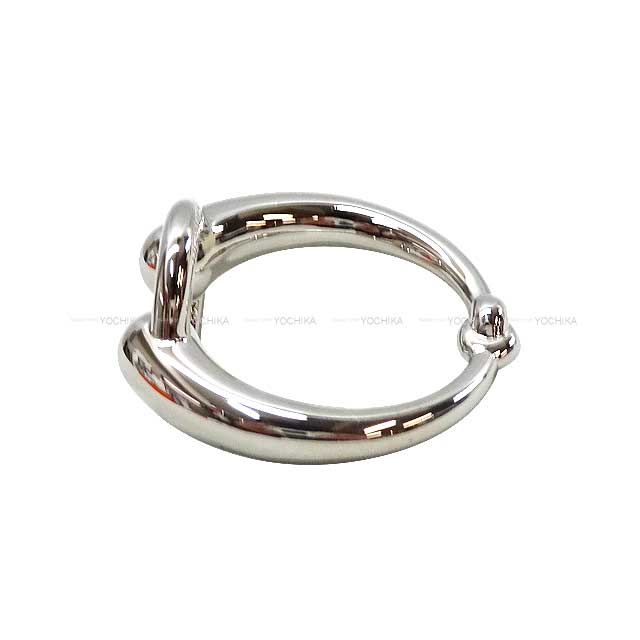 HERMES Scarf ring 90 Mo Horsebit Silver Silver HW[BRAND NEW][Authentic]