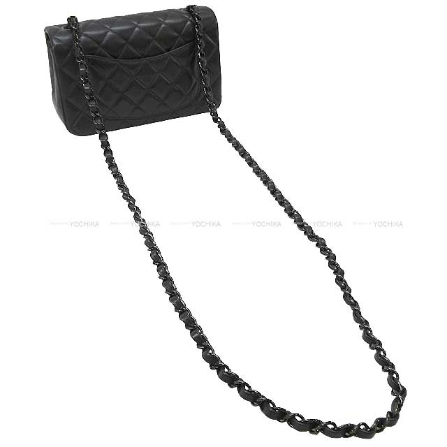 2023AW CHANEL Shoulder bag Mini Matrasse 20 flap chain shoulder SO BLACK Noir (Black) Lambskin Black HW A69900[BRAND NEW][Authentic]