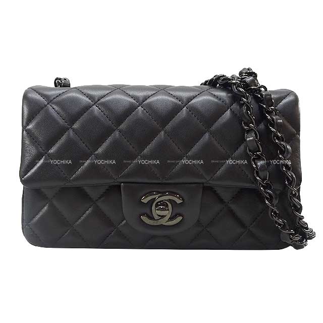 2023AW CHANEL Shoulder bag Mini Matrasse 20 flap chain shoulder SO BLACK Noir (Black) Lambskin Black HW A69900[BRAND NEW][Authentic]