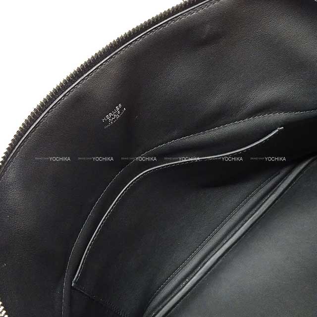 HERMES Shoulder bag Bolide31 Noir (Black) Taurillon Clemence Silver HW Stamp C[EXCELLENT][Authentic]