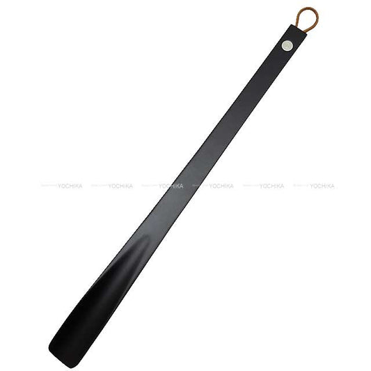 HERMES Shoehorn Sellier Long Noir (Black) Beech/Stainless steel Silver HW[BRAND NEW][Authentic]