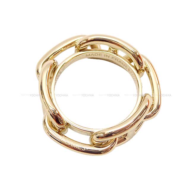 HERMES Scarf ring 90 Regate Champagne Gold Permabrass Champagne Gold HW[EXCELLENT][Authentic]