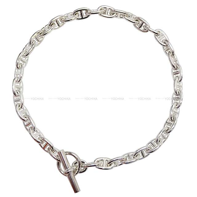 HERMES necklace Chaine D'ancre MM 36links Silver Silver925 Silver HW[ALMOST NEW][Authentic]