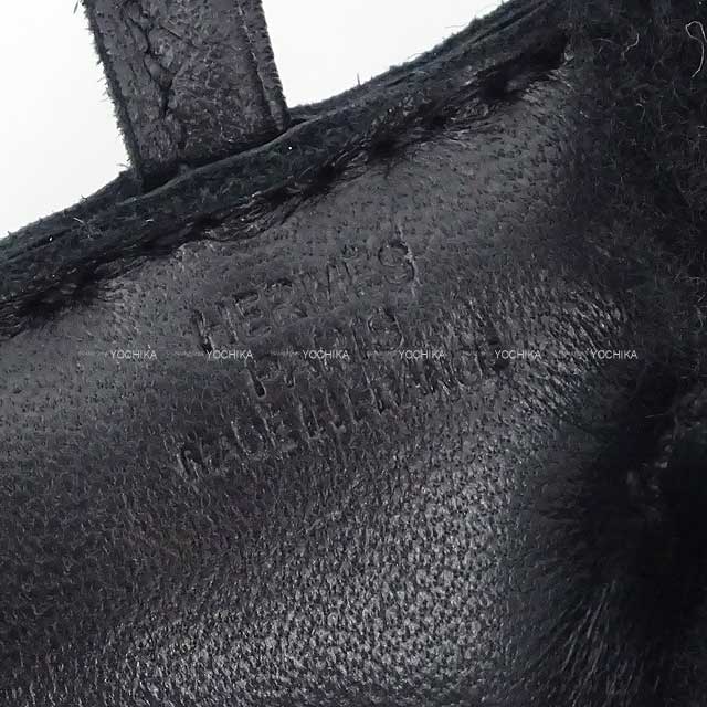 [Pre-loved] HERMES bag charm Buddy dog Punk SO BLACK Noir (Black) Agneau Milo/ Stamp B[LIKE NEW][Authentic]