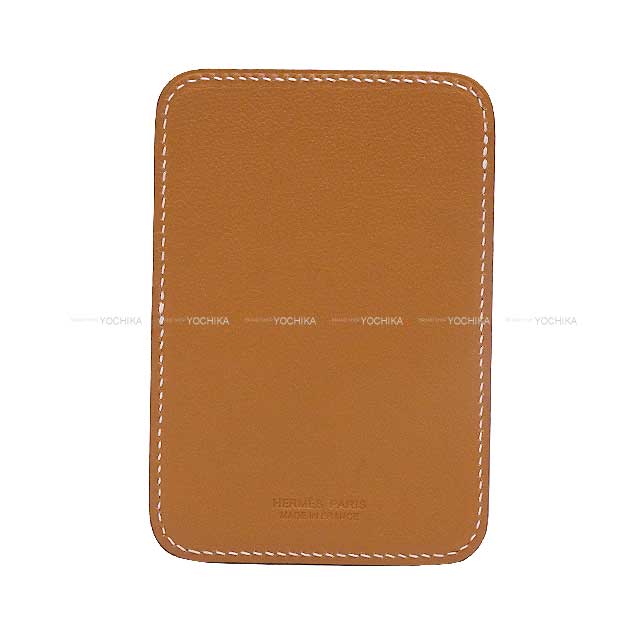 HERMES card holder Magsafe Eric cardholder hedgehog Gold Veau Swift Stamp B[BRAND NEW][Authentic]