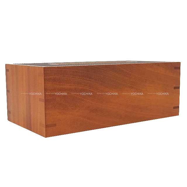 HERMES Tissue case pleiad Ebene Natural mahogany/triYong squirrel[BRAND NEW][Authentic]