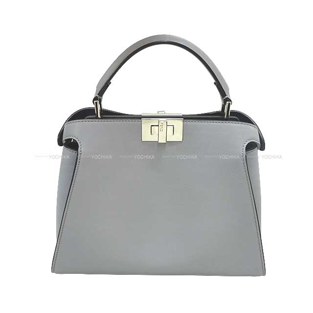 [Pre-loved] FENDI Shoulder bag PeekaBoo Essentially Medium Blue Gray Calf Silver HW 8BN302[LIKE NEW][Authentic]