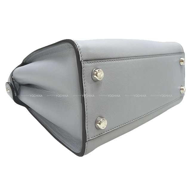 [Pre-loved] FENDI Shoulder bag PeekaBoo Essentially Medium Blue Gray Calf Silver HW 8BN302[LIKE NEW][Authentic]